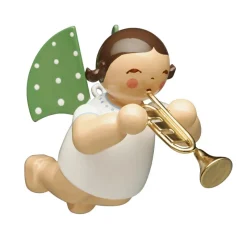 Wendt&Kühn Figuren>Engel mit Trompete, schwebend, Schwebende Engelmus