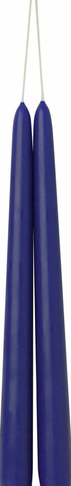 IHR Kerzen, Leuchter Und Zubehör>2er SPITZKERZE Blue 24 Cm Lang 1 Paar Spitzkerze