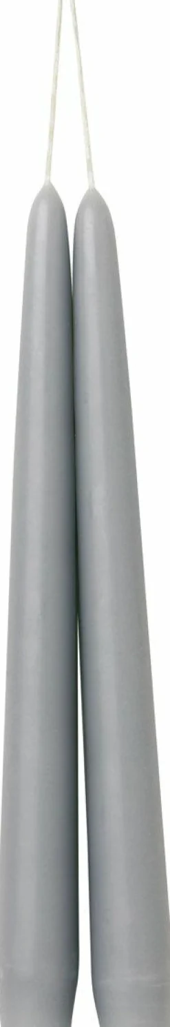 IHR Kerzen, Leuchter Und Zubehör>2er SPITZKERZE Grey 24 Cm Lang 1 Paar Spitzkerze