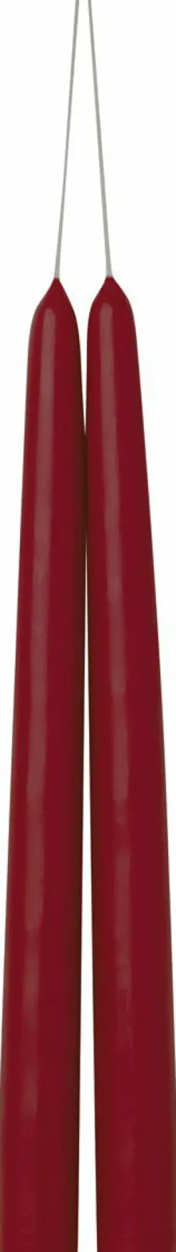 IHR Kerzen, Leuchter Und Zubehör>2er SPITZKERZE Red Plum 24 Cm Lang 1 Paar Spitzker