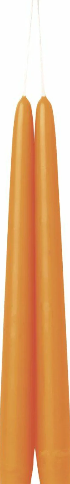 IHR Kerzen, Leuchter Und Zubehör>2er SPITZKERZE Vibrant Orange 24 Cm Lang 1 Paar Sp