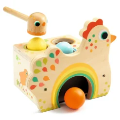 Djeco Spielen>Erste Entwicklung: Tapatou Klopfbank Huhn