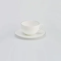 Dibbern Farbe>Espresso Obertasse 0,11 l rund Platin Line Fine Bo