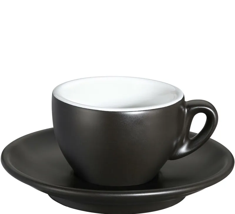 Cilio Kaffeezubehör>Espressotasse ROMA schwarz matt