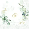 IHR Servietten Und Serviettenringe|Servietten>EUCALYPTUS RINGS Gold Lunch-Servietten L1037309