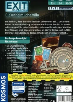Kosmos Familien- Und Gesellschaftsspiele>EXIT® - Die unheimliche Villa
