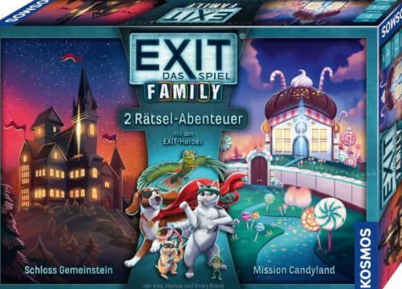 Kosmos Familien- Und Gesellschaftsspiele>EXIT® Family - Schloss Gemeinstein / Mission Candy
