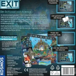 Kosmos Familien- Und Gesellschaftsspiele>EXIT® Puzzle - Der Schlüssel von Atlantis