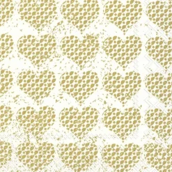 IHR Servietten Und Serviettenringe|Servietten>FANCY HEARTS gold Lunch-Servietten L 855609