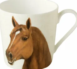 IHR Henkelbecher>FARM HORSE Cream Bone China Becher
