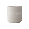Design Letters ApS Henkelbecher>Favourite Cups-Let it snow Christmas taupe Becher
