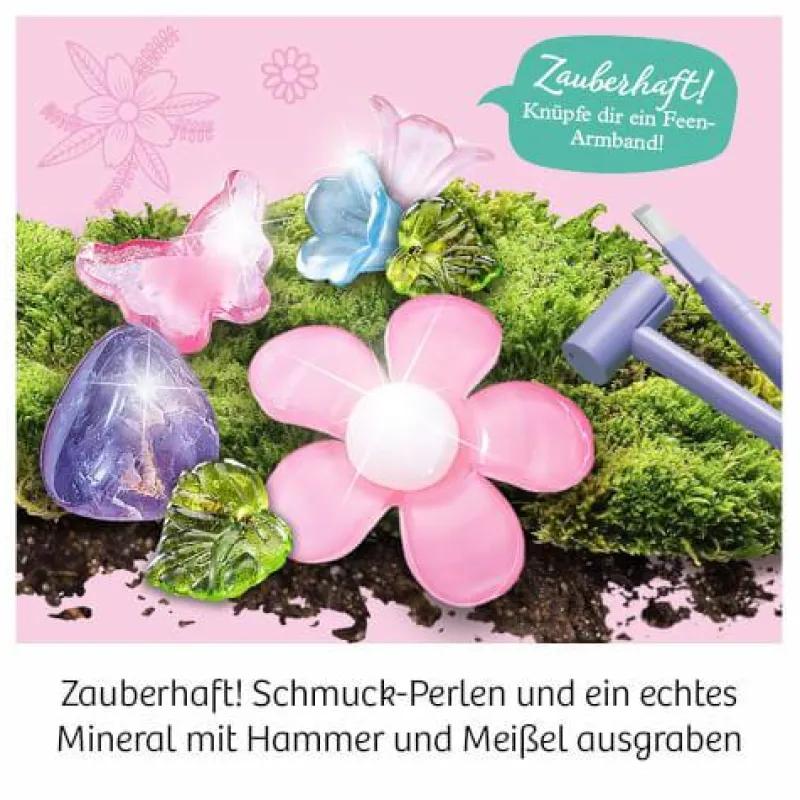 Kosmos Experimentieren>Feen-Schatz - Grabe zarte Blütenperlen und ein ech