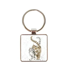 Wrendale Desings Ltd Schlüssselkasten Und Schlüsselanhänger>Feline Good Keyring