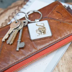 Wrendale Desings Ltd Schlüssselkasten Und Schlüsselanhänger>Feline Good Keyring