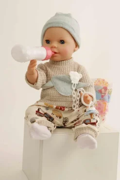 Schildkröt-Puppen Spielpuppen>Finn, Trink+Näßbaby Gr.40