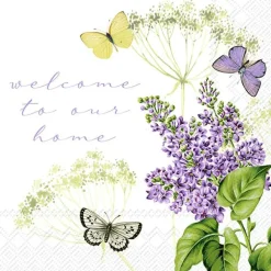 IHR Servietten|Servietten Und Serviettenringe>FIONA lilac Lunch-Servietten L 951380