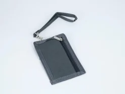 Kisme Geldbörsen Und Kartenetuis>Flachbörse mit Fahrkarten-Sichtfenster grau