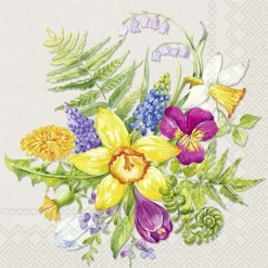 IHR Servietten Und Serviettenringe|Servietten>FLOWER LOVE Linen Lunch-Servietten L 985966