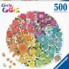 Ravensburger Erwachsenenpuzzle>Flowers - Circle of Colors Puzzle 500 Teile