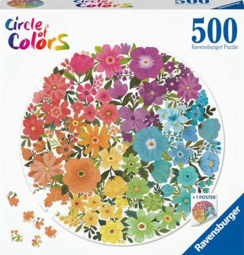Ravensburger Erwachsenenpuzzle>Flowers - Circle of Colors Puzzle 500 Teile