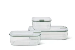 Mepal Aufbewahrung In Der Küche>Frischhaltedosen Set Glas Easyclip 3-teilig (2x100