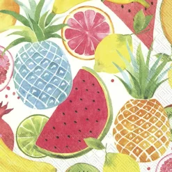 IHR Servietten Und Serviettenringe|Servietten>FRUITY FRUITS Lunch-Servietten L 908900