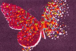 Kleen-Tex Fußmatten>Fußmatte Papallona 50x75cm mit Rand und Gummirücke