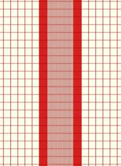 Meyer-Mayor Küchentextilien>Geschirrtuch "Karo Borde" rot 50x70cm 50% Leinen/5