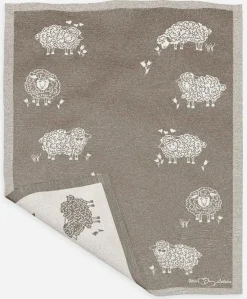 Eugen Übelhör Küchentextilien>Geschirrtuch "Molly" mocca Halbleinen 45x73cm