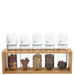 KPM Weiß>Gewürzregal LAB Weiss/Eiche