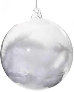 Shishi AS Baumschmuck Und Zubehör>Glaskugel klar mit Federn 12cm