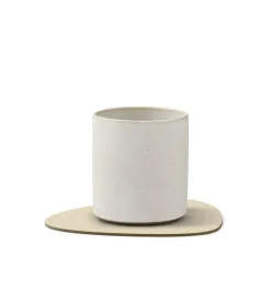 LindDNA Tischdecken, Untersetzer Und Co>Glass Mat Curve Corduroy Vanilla