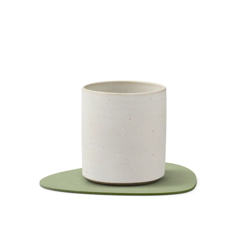 LindDNA Tischdecken, Untersetzer Und Co>Glass Mat Curve Corduroy Olive Green