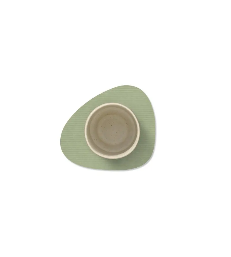 LindDNA Tischdecken, Untersetzer Und Co>Glass Mat Curve Corduroy Olive Green