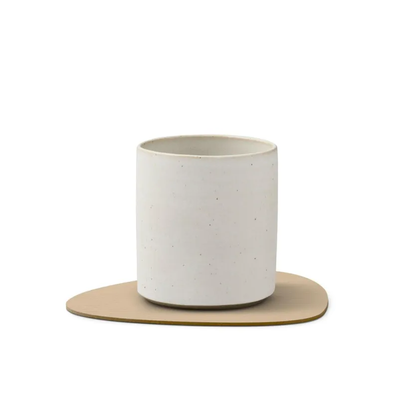 LindDNA Tischdecken, Untersetzer Und Co>Glass Mat Curve Corduroy Sand