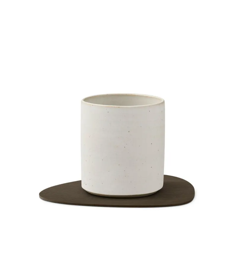 LindDNA Tischdecken, Untersetzer Und Co>Glass Mat Curve Corduroy Caviar