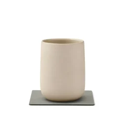 LindDNA Tischdecken, Untersetzer Und Co>Glass Mat Square Corduroy Light Grey