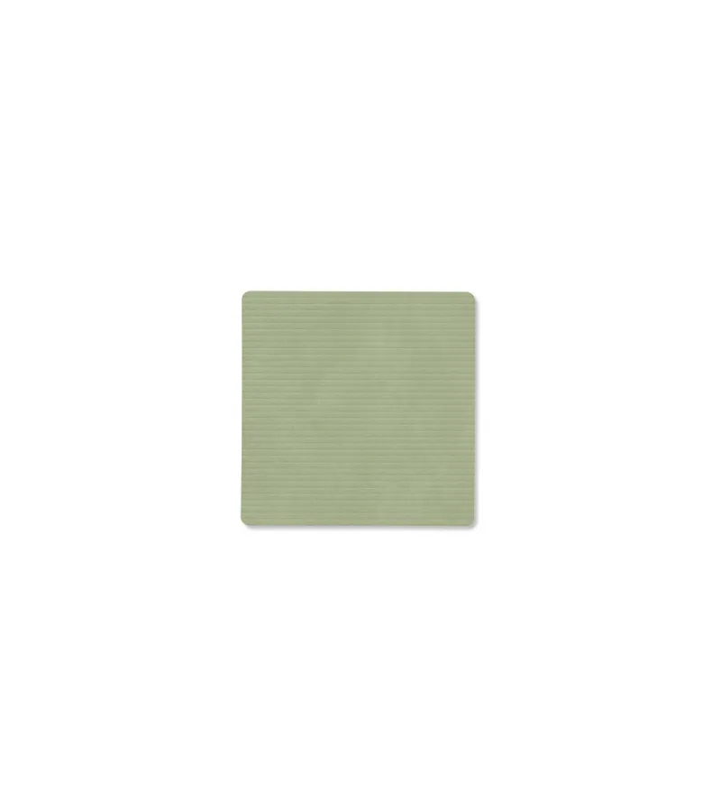 LindDNA Tischdecken, Untersetzer Und Co>Glass Mat Square Corduroy Olive Green