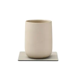LindDNA Tischdecken, Untersetzer Und Co>Glasuntersatz square 10x10cm oyster white/Nupo,