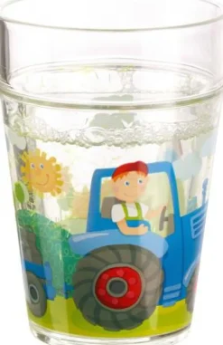 Haba Kinder>Glitzerbecher Traktor