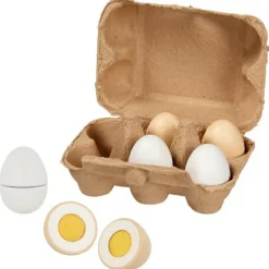 Gollnest & Kiesel Kaufladen Und Spielküche>GoKi Eier mit Klettverbindung in Eierpappe, 6 Stüc