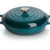 Le Creuset Töpfe Guss Und Silagan>Gourmet Profitopf Signature 30 cm Deep Teal