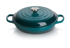 Le Creuset Töpfe Guss Und Silagan>Gourmet Profitopf Signature 30 cm Deep Teal