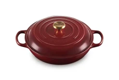 Le Creuset Töpfe Guss Und Silagan>Gourmet-Profitopf Signature 30 cm Garnet