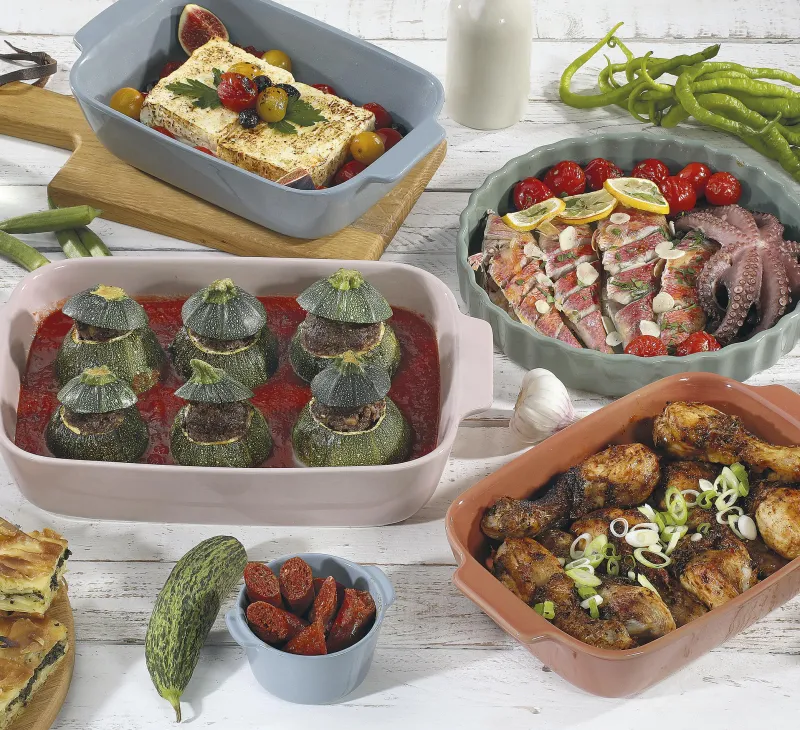 Küchenprofi Auflauf>Gratinform Porto 30cm coral