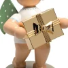 Wendt&Kühn Figuren>Gratulant, Engel mit Geschenk, vergoldet, Goldedit
