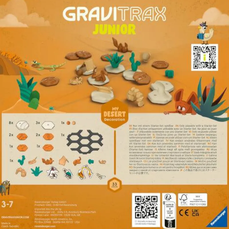 Ravensburger Klemm- Und Magnetbaukästen>GraviTrax Junior - Erweiterung: Desert