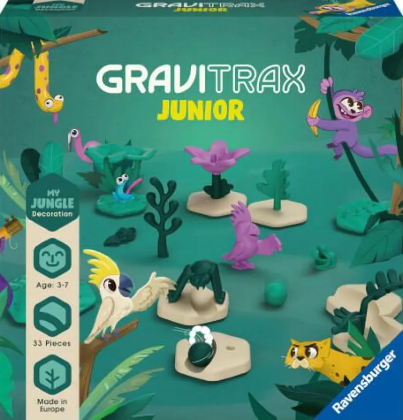 Ravensburger Klemm- Und Magnetbaukästen>GraviTrax Junior - Erweiterung: Jungle