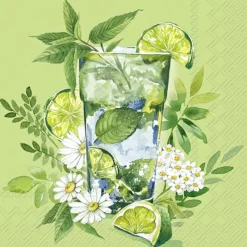IHR Servietten Und Serviettenringe|Servietten>GREEN COCKTAIL Green Cocktail-Servietten C1046120