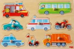 Haba Kleinkindpuzzle|Spielen>Greifpuzzle Fahrzeug-Welt